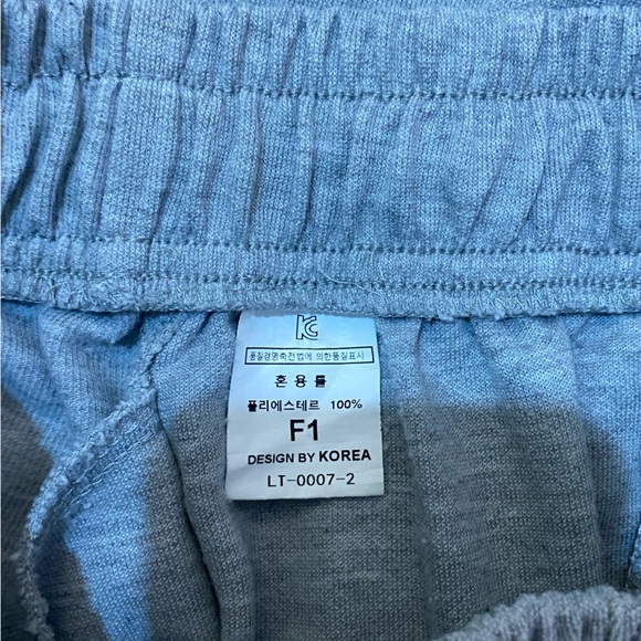 common unique 2 Way Waist Banding Wide Track Pants Grey - Picture 6 of 9